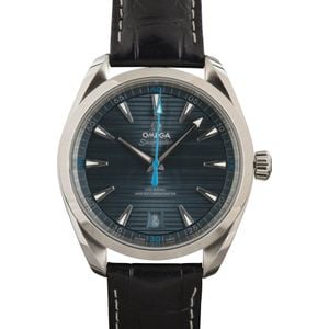 Pre-owned Omega Seamaster Aqua Terra 150M Blue Dial