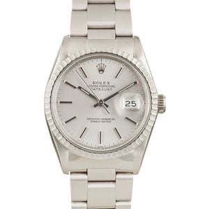 Pre-owned Rolex Datejust Ref 16030 Stainless Steel