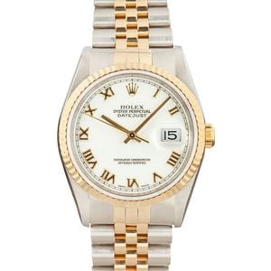 Rolex Datejust 16233 White Dial