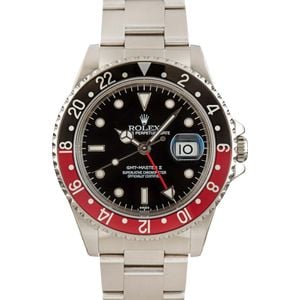Used Stainless Steel Rolex GMT-Master II Ref 16710 Coke